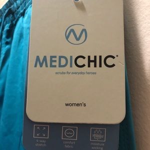 Medichic New Teal 3x Scrub Pants ,Soft & Stylish with Pockets . Elastic waist.